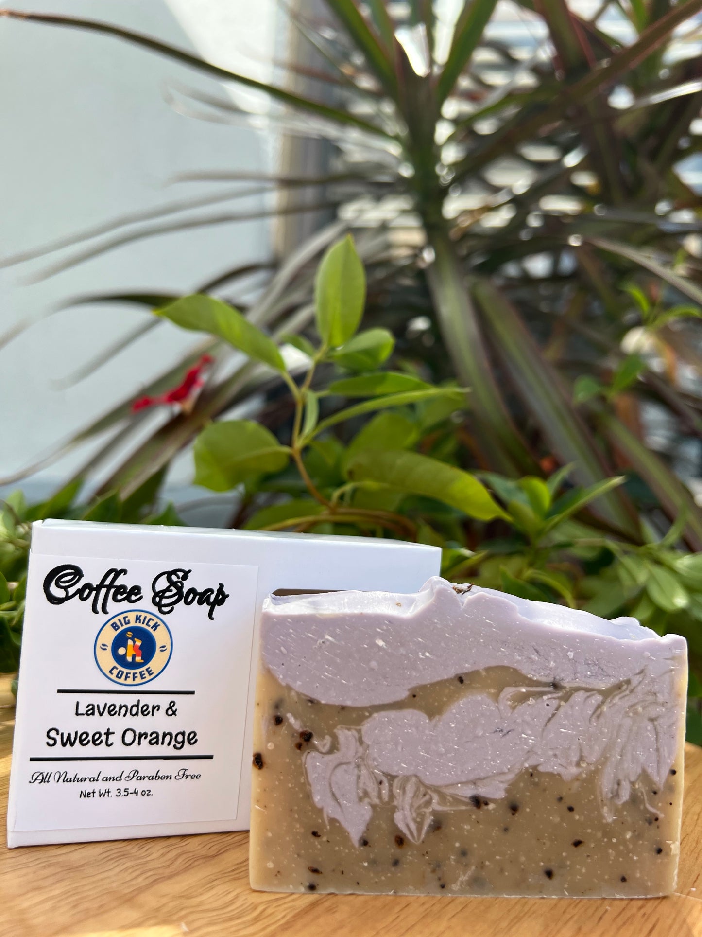 Lavender and Sweet Orange Coffee Soap
