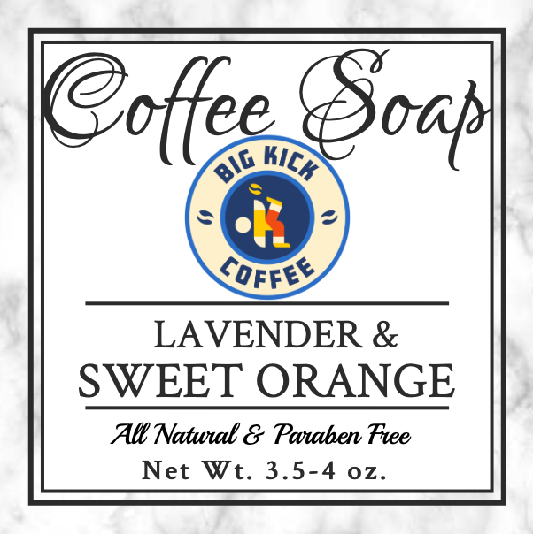 Lavender and Sweet Orange Coffee Soap